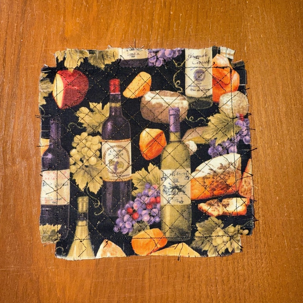 Quilted rag coaster - Picture 2 of 4